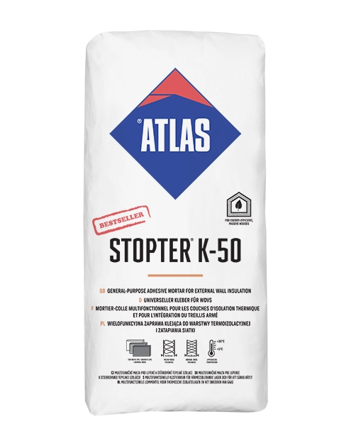 Zdjęcie: Zaprawa klejąca Stopter K-50 25 kg ATLAS
