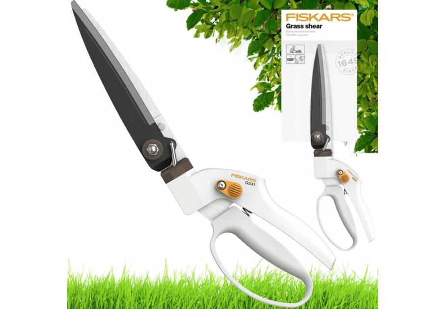 Zdjęcie: Nożyce do trawy GS41 białe FISKARS