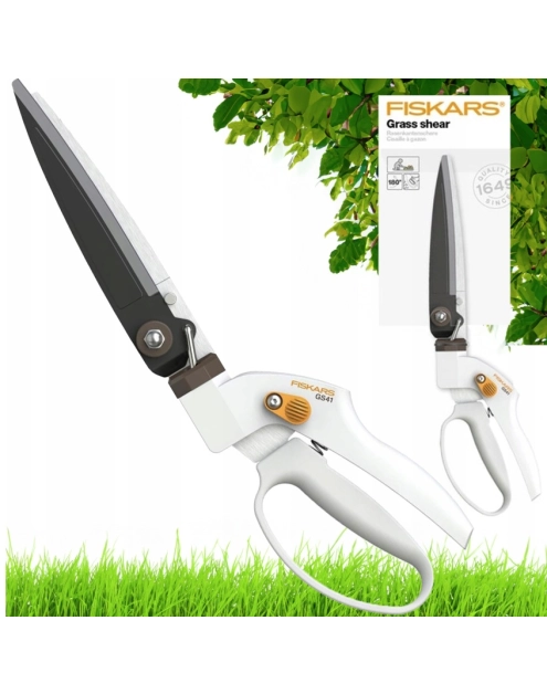 Zdjęcie: Nożyce do trawy GS41 białe FISKARS