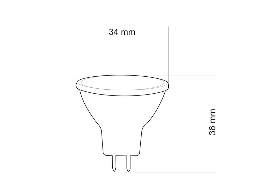 Zdjęcie: Żarówka LED 12V MR11 SMDCW 1,8 W szklo POLUX