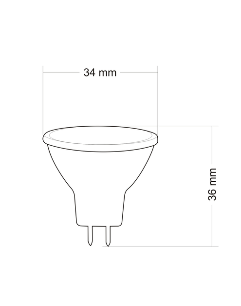 Zdjęcie: Żarówka LED 12V MR11 SMDCW 1,8 W szklo POLUX