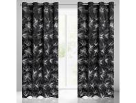 Zdjęcie: Zasłona gotowa Stella 140x250 cm czarny EUROFIRANY