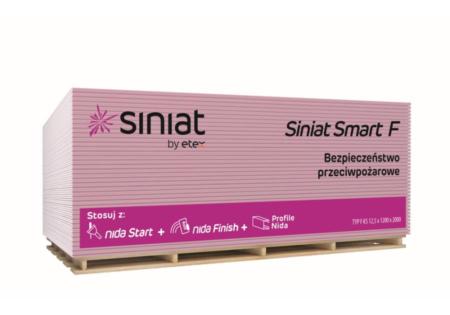 Zdjęcie: Płyta Siniat Smart Typ F 1200x12,5x2600 SINIAT