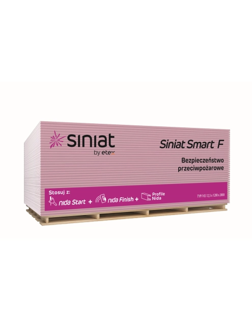 Zdjęcie: Płyta Siniat Smart Typ F 1200x12,5x2600 SINIAT