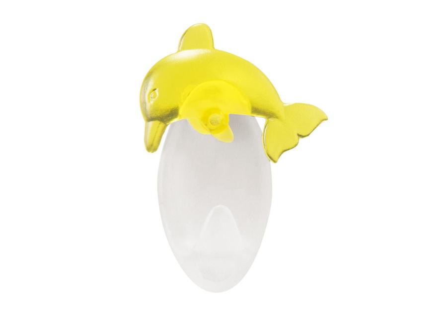 Zdjęcie: Wieszaczek samoprzylepny Dolphin 2 szt. żółty BISK