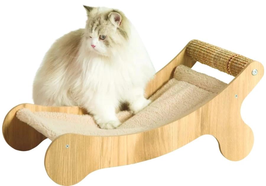 Zdjęcie: Drapak dla kota leżak 30,8x58x25 cm beżowy ZOLUX