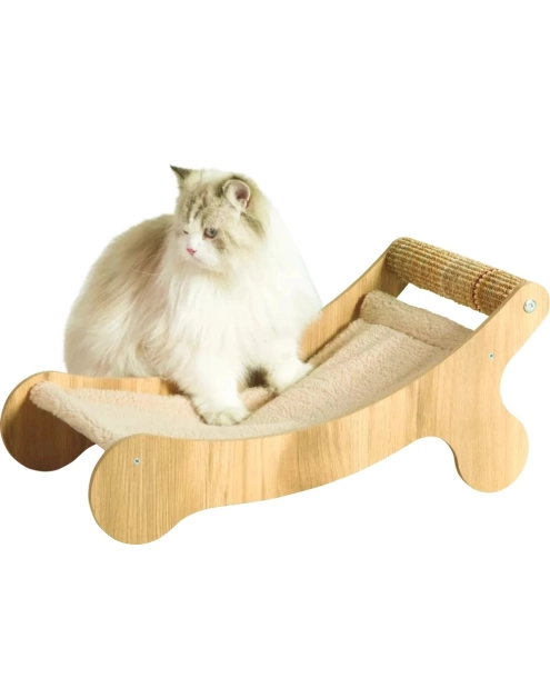 Zdjęcie: Drapak dla kota leżak 30,8x58x25 cm beżowy ZOLUX