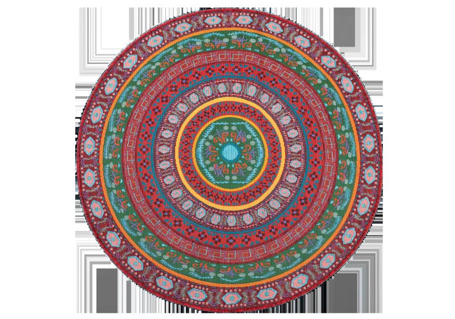 Zdjęcie: Dywan Borneo 5314-3 koło 120 cm koło fiolet INDAVO