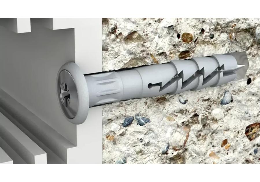 Zdjęcie: Kołek wbijany FX-K szybkiego montażu z kołnierzem 6x80 mm 50 szt. KOELNER