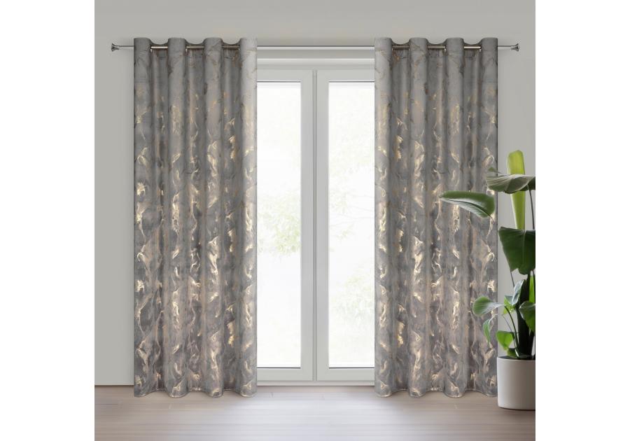 Zdjęcie: Zasłona gotowa Naira 140 x 250 cm grafitowy EUROFIRANY