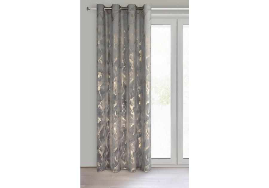 Zdjęcie: Zasłona gotowa Naira 140 x 250 cm grafitowy EUROFIRANY