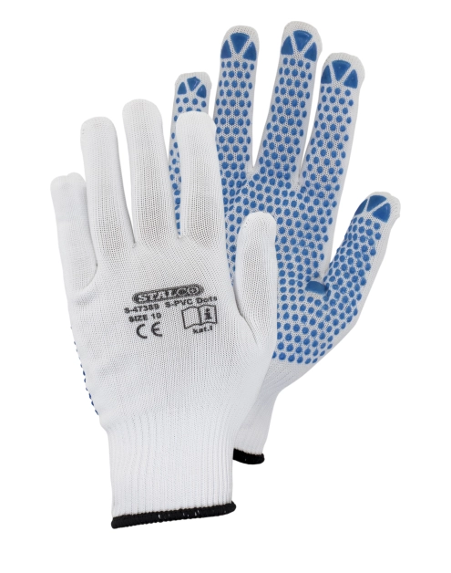 Zdjęcie: Rękawice poliestrowe  S-PVC Dots 8  STALCO