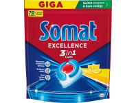 Zdjęcie: Kapsułki do zmywarki Excellence 3w1 lemon 70 szt. SOMAT