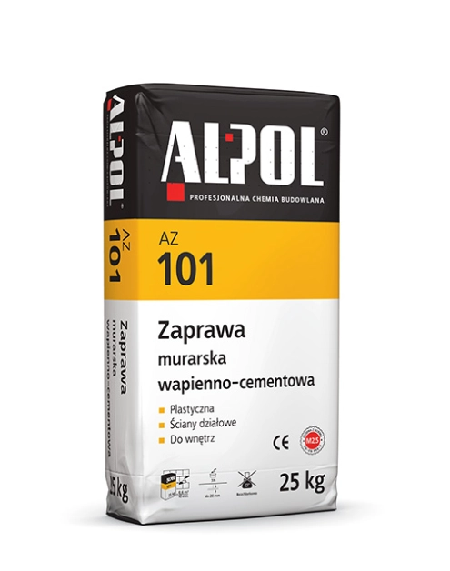 Zdjęcie: Zaprawa murarska wapienno-cementowa 25 kg AZ101 ALPOL