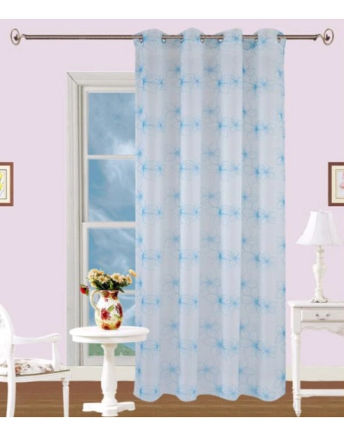 Zdjęcie: Zasłona dekoracyjna Chess 140x250 cm niebieski CKR/LASHER