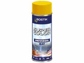 Lakier uniwersalny ogólnego zastosowania Super Color Universal Mat żółty RAL 1023 400 ml BOSTIK