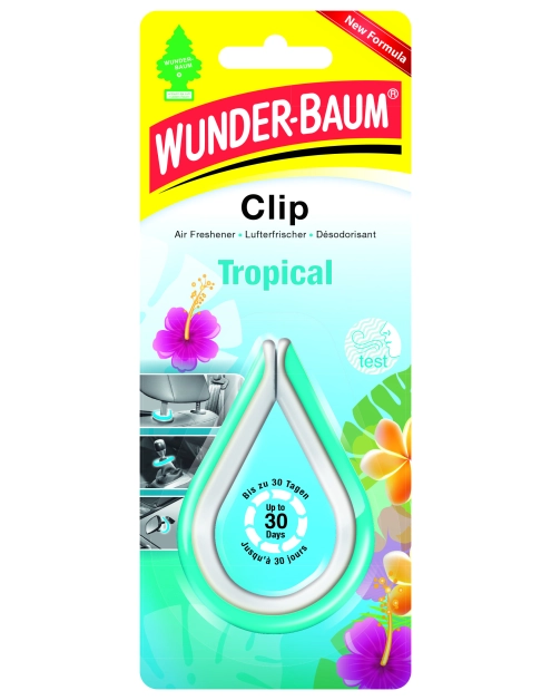 Zdjęcie: Zapach samochodowy Clip tropical WUNDERBAUM