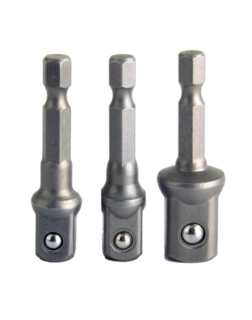 Zdjęcie: Zestaw uchwytów HEX 1/4 do nasadek 1/2, 3/8, 1/4 PROLINE