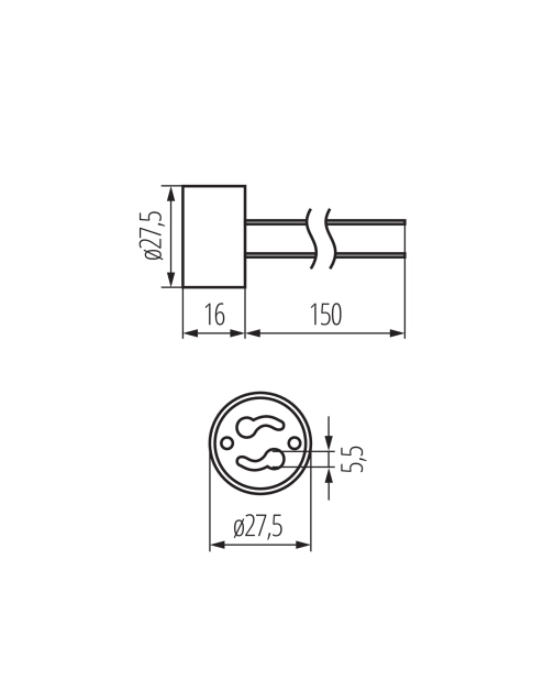 Zdjęcie: Oprawka ceramiczna HLDR-GZ10 KANLUX