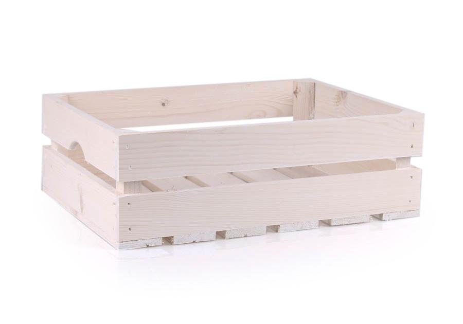 Zdjęcie: Skrzynka drewniana 46x33,5x15,5 cm biała TIN TOURS