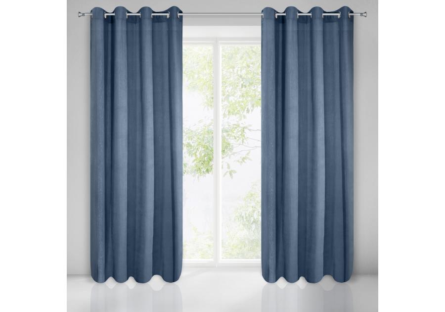 Zdjęcie: Zasłona gotowa Ibbie 140x250 cm granatowy EUROFIRANY