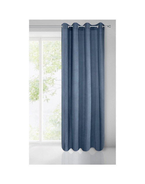Zdjęcie: Zasłona gotowa Ibbie 140x250 cm granatowy EUROFIRANY