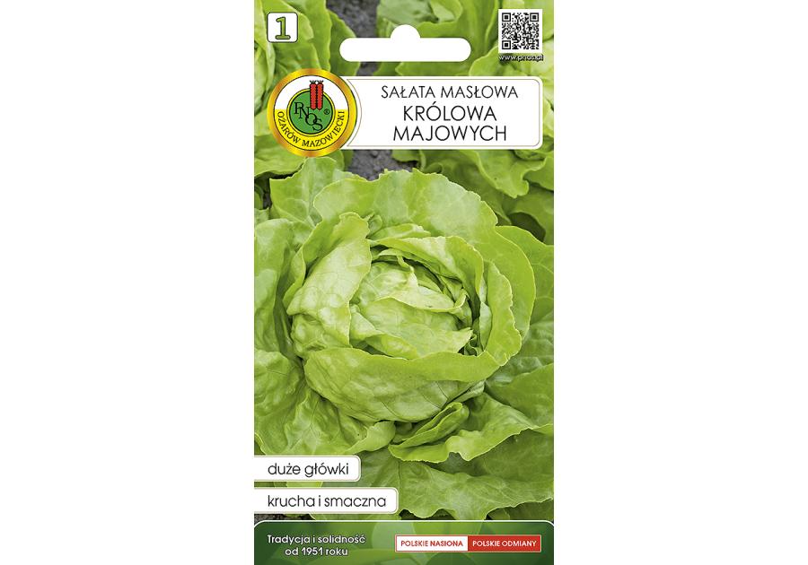 Zdjęcie: Sałata głowiasta masłowa Królowa Majowych 0,5 g PNOS