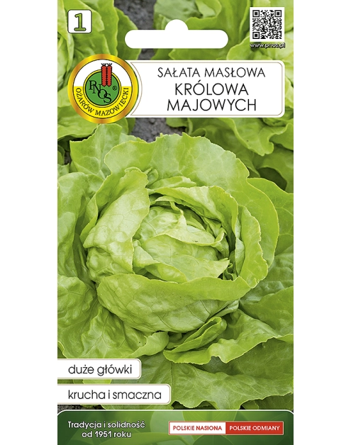 Zdjęcie: Sałata głowiasta masłowa Królowa Majowych 0,5 g PNOS