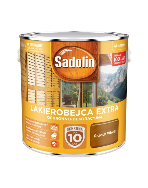 Zdjęcie: Lakierobejca Extra 2,5 L orzech włoski SADOLIN