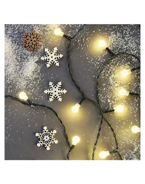 Zdjęcie: Lampki choinkowe 100 LED kulki 5 m IP20 WW EMOS