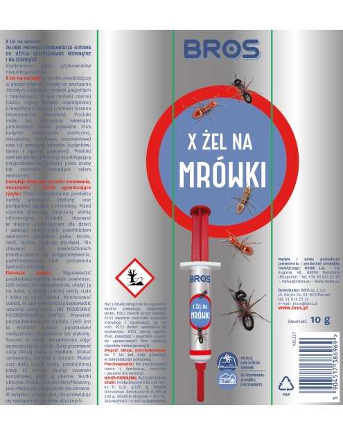 Zdjęcie: Żel na mrówki X 10 g BROS