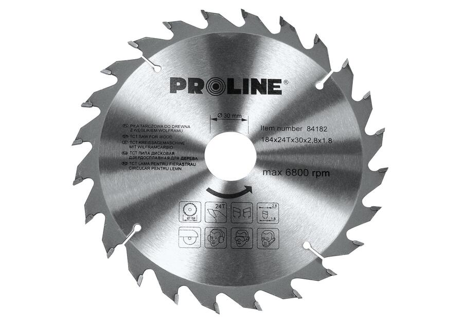 Zdjęcie: Piła tarczowa do drewna 450x100Tx30 mm PROLINE