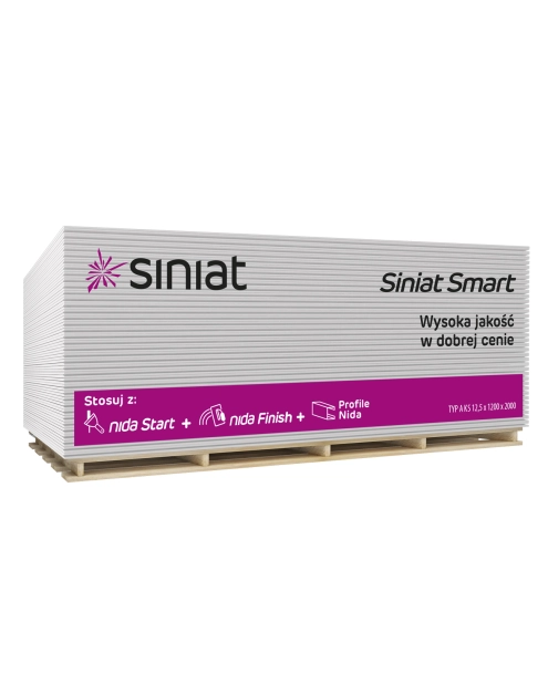 Zdjęcie: Płyta g-k 12,5x1200x3000 mm Smart SINIAT