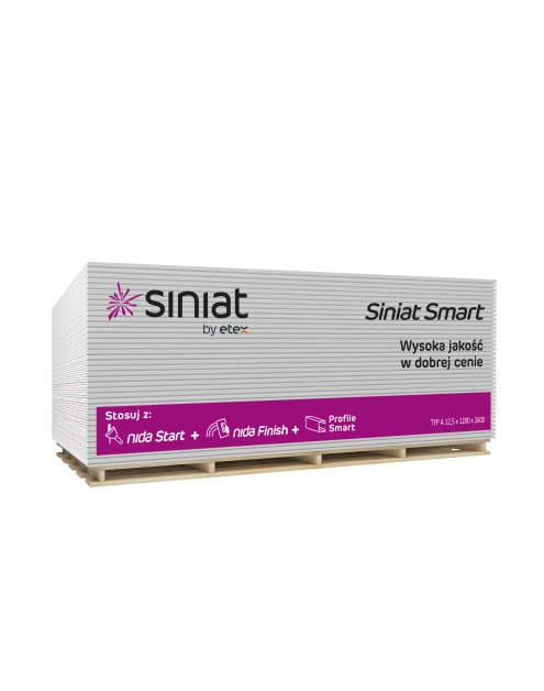Zdjęcie: Płyta g-k 12,5x1200x3000 mm Smart SINIAT
