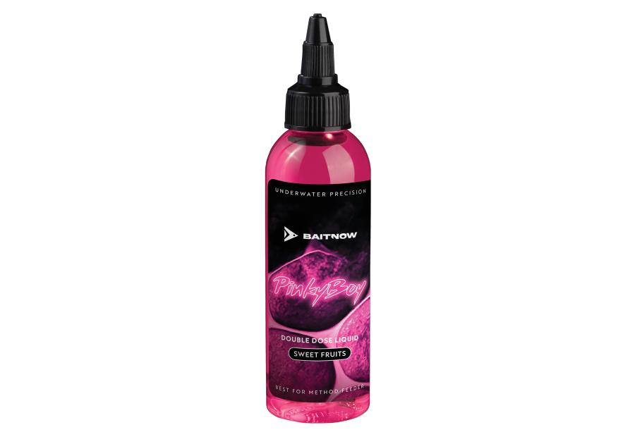 Zdjęcie: Atraktor wędkarski w płynie do method feeder Double Dose Pinky Boy, 100 ml BAITNOW