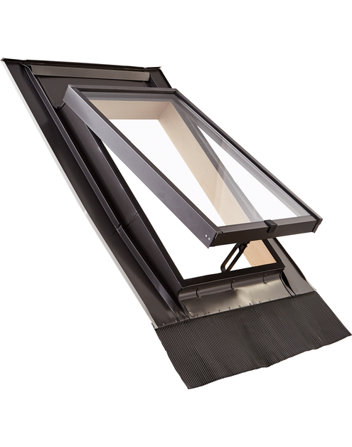 Zdjęcie: Wyłaz dachowy Lucarno, drewno, 045/060, Lewy, do pokryć  profilowanych