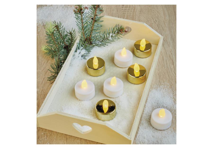 Zdjęcie: Świeczki tealight złote CR2032, vintage EMOS