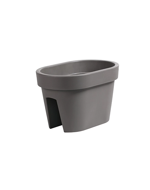 Zdjęcie: Donica Lofly Railing kamienny szary 27 cm PROSPERPLAST