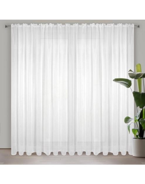 Zdjęcie: Firana gotowa Lucy na taśmie 300 x 300 cm biały EUROFIRANY