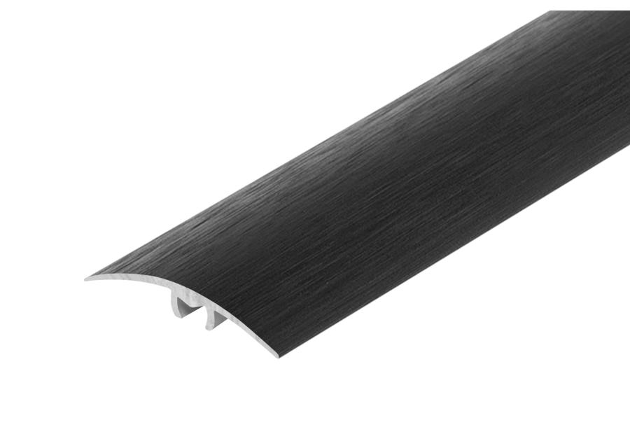 Zdjęcie: Profil progowy wciskany aluminium anoda szczotkowana 35 mm 1,8 m czarny CEZAR