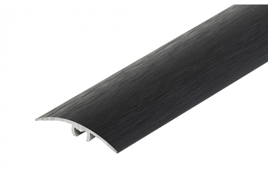 Zdjęcie: Profil progowy wciskany aluminium anoda szczotkowana 35 mm 1,8 m czarny CEZAR