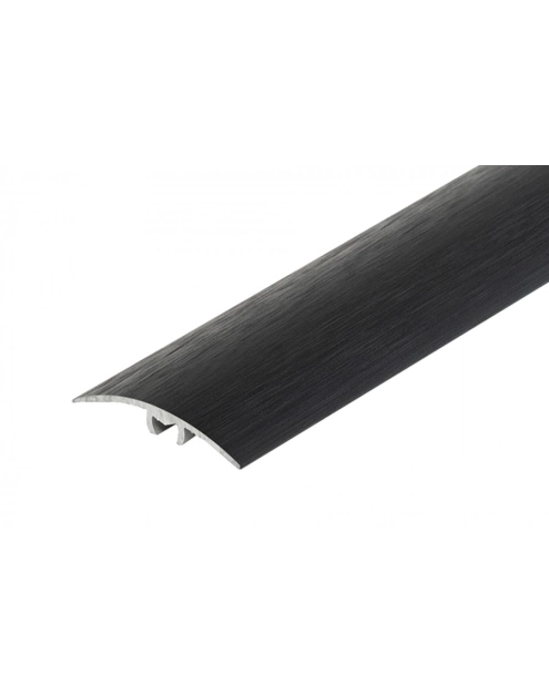 Zdjęcie: Profil progowy wciskany aluminium anoda szczotkowana 35 mm 1,8 m czarny CEZAR