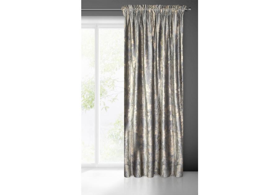 Zdjęcie: Zasłona gotowa Kornelia na taśmie 140x270 cm szary EUROFIRANY