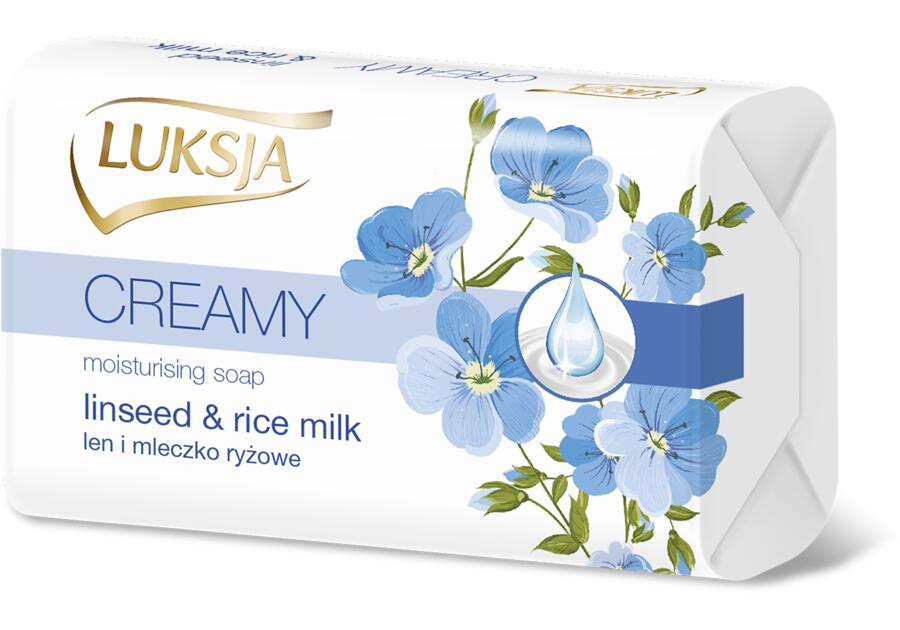 Zdjęcie: Mydło w kostce Creamy linen&rice milk 90 g LUKSJA