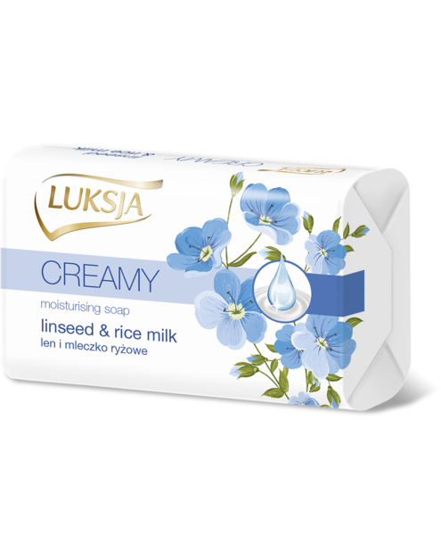 Zdjęcie: Mydło w kostce Creamy linen&rice milk 90 g LUKSJA