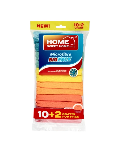 Zdjęcie: Mikrofibra uniwersalna 10+2 multipack HOME SWEET HOME