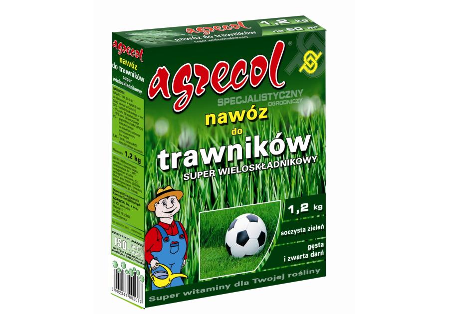 Zdjęcie: Nawóz do trawników super wieloskładnikowy 1,2 kg AGRECOL