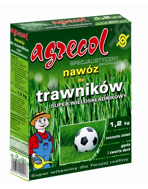 Zdjęcie: Nawóz do trawników super wieloskładnikowy 1,2 kg AGRECOL