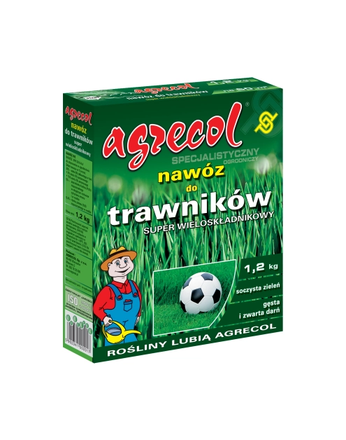 Zdjęcie: Nawóz do trawników super wieloskładnikowy 1,2 kg AGRECOL