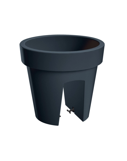 Zdjęcie: Donica Lofly Railing antracyt 25 cm PROSPERPLAST